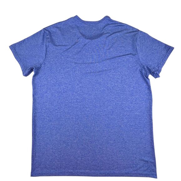Blue Star Shirt Womens XL Heathered Blue Tech Fabric Minimalist Athletic T Shirt - Picture 6 of 7
